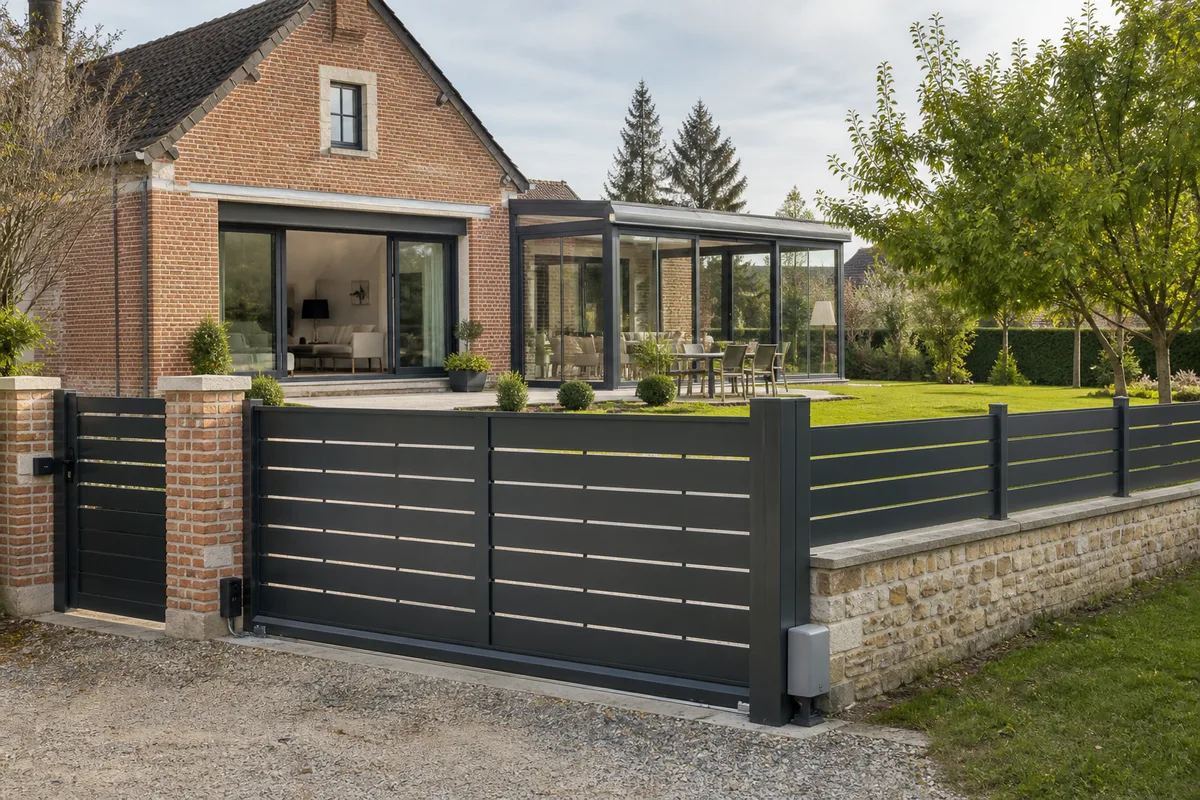 Portail et clôture en aluminium à Bourges : styles, motorisation et prix